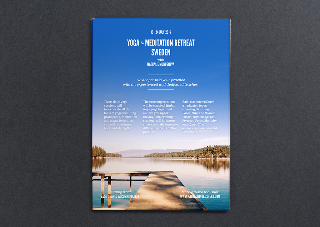 Yoga Retreat Printed Graphic Design