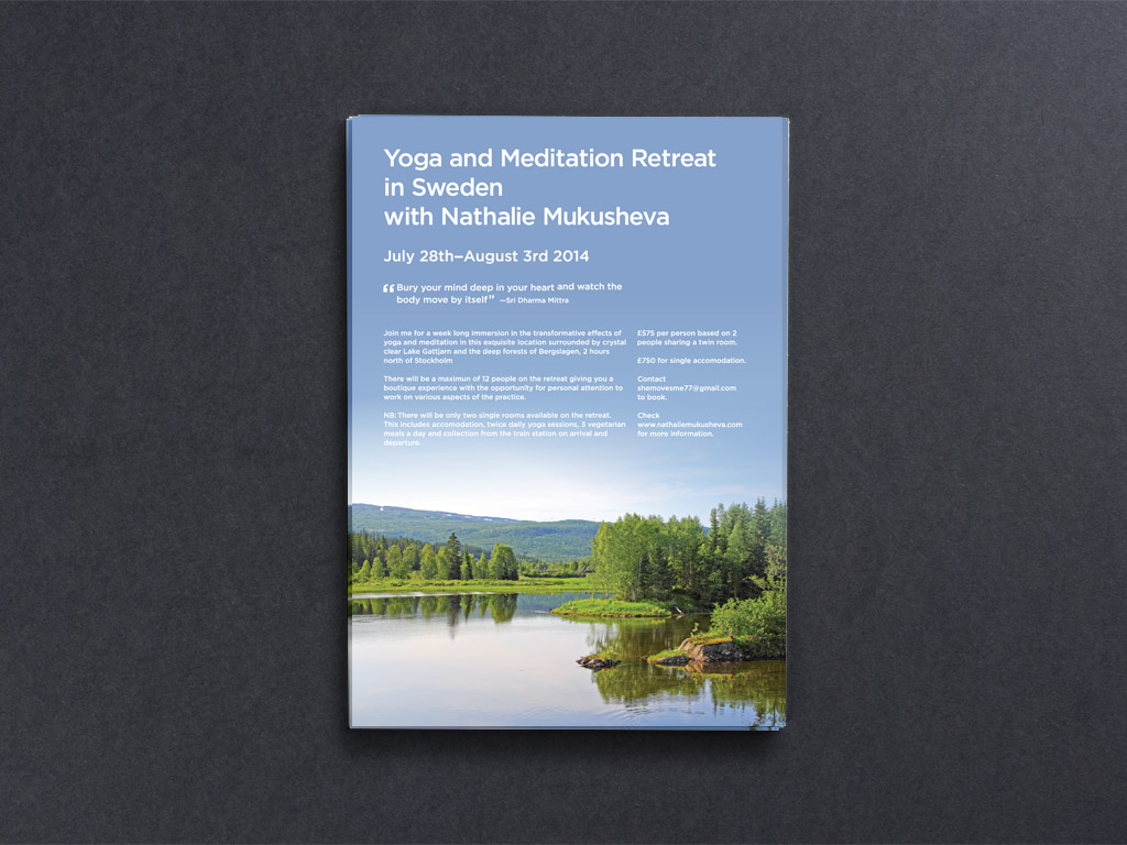 Yoga Retreat Printed Graphic Design