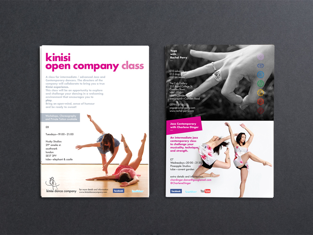 Kinisi Dance Company A5 Flyer