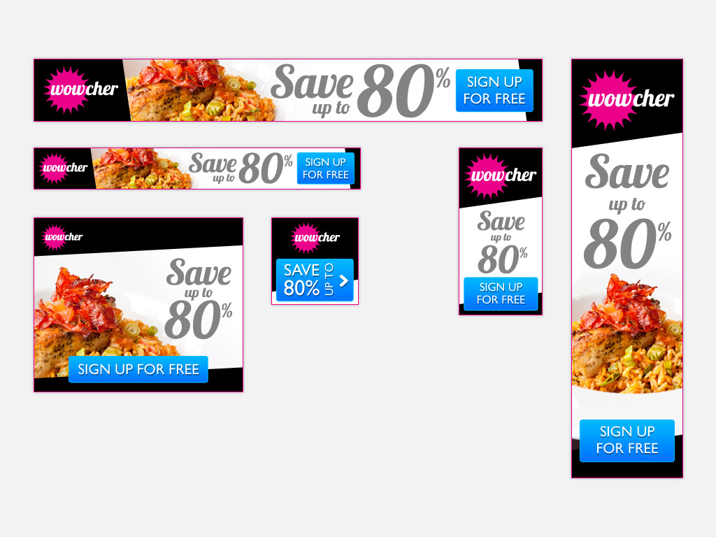 Wowcher Standard Size Static Web Banners